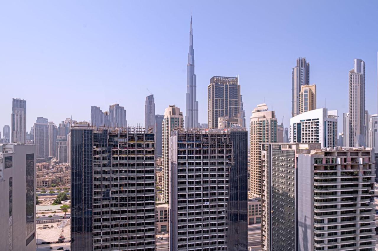Alluring 1 Bd Apartment In Business Bay With Burj Khalifa View Dubai Dış mekan fotoğraf